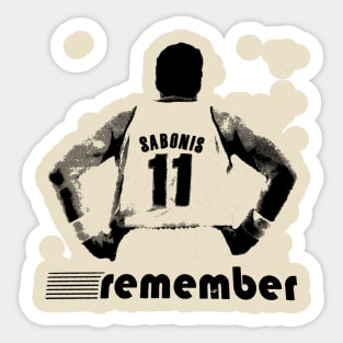 Arvydas Sabonis(Lithuanian former basketball player and businessman) Sticker